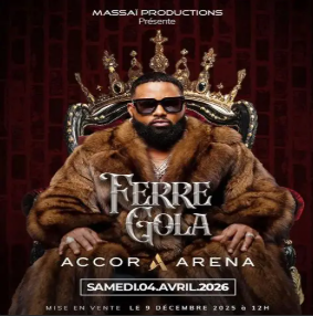 Ferré Gola annonce un concert historique à l’Accor Arena de Paris en avril 2026