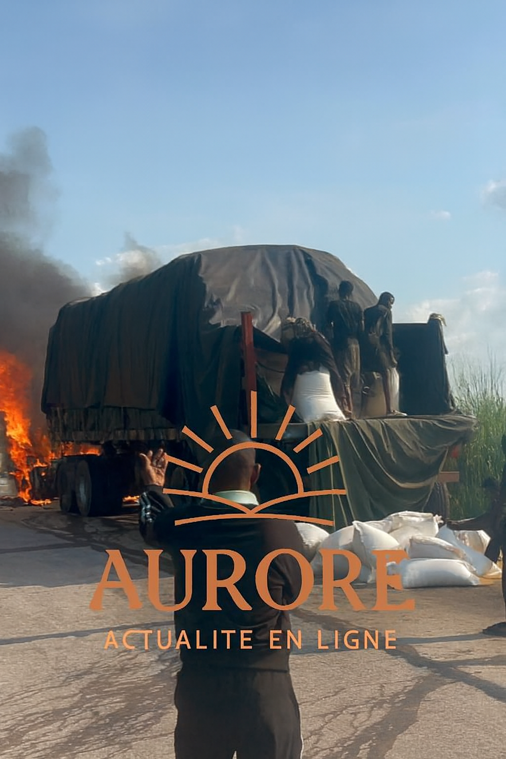 Un camion chargé de farine prend feu à la Montagne Bangu, pas de pertes en vies humaines