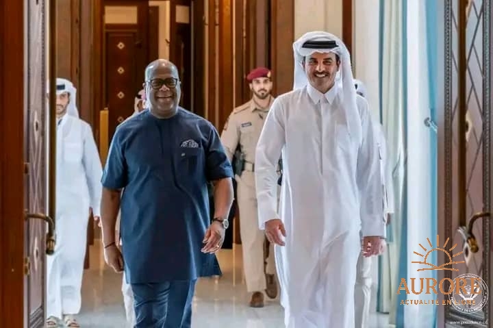 Tshisekedi et l'émir du Qatar s'inquiètent des tensions régionales et de l'insécurité dans l'Est de la RDC