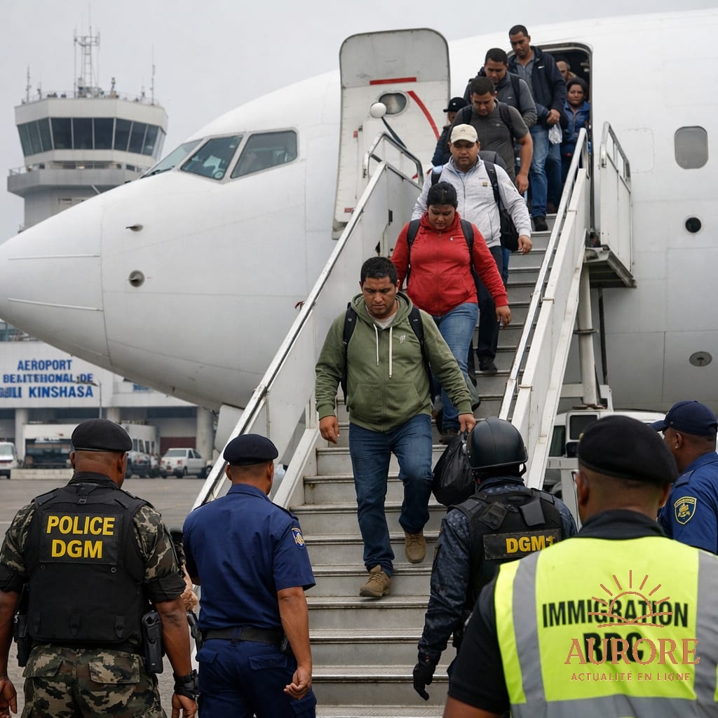 Kinshasa, nouveau point d'accueil migratoire inédit : la RDC reçoit son premier contingent d'expulsés des États-Unis