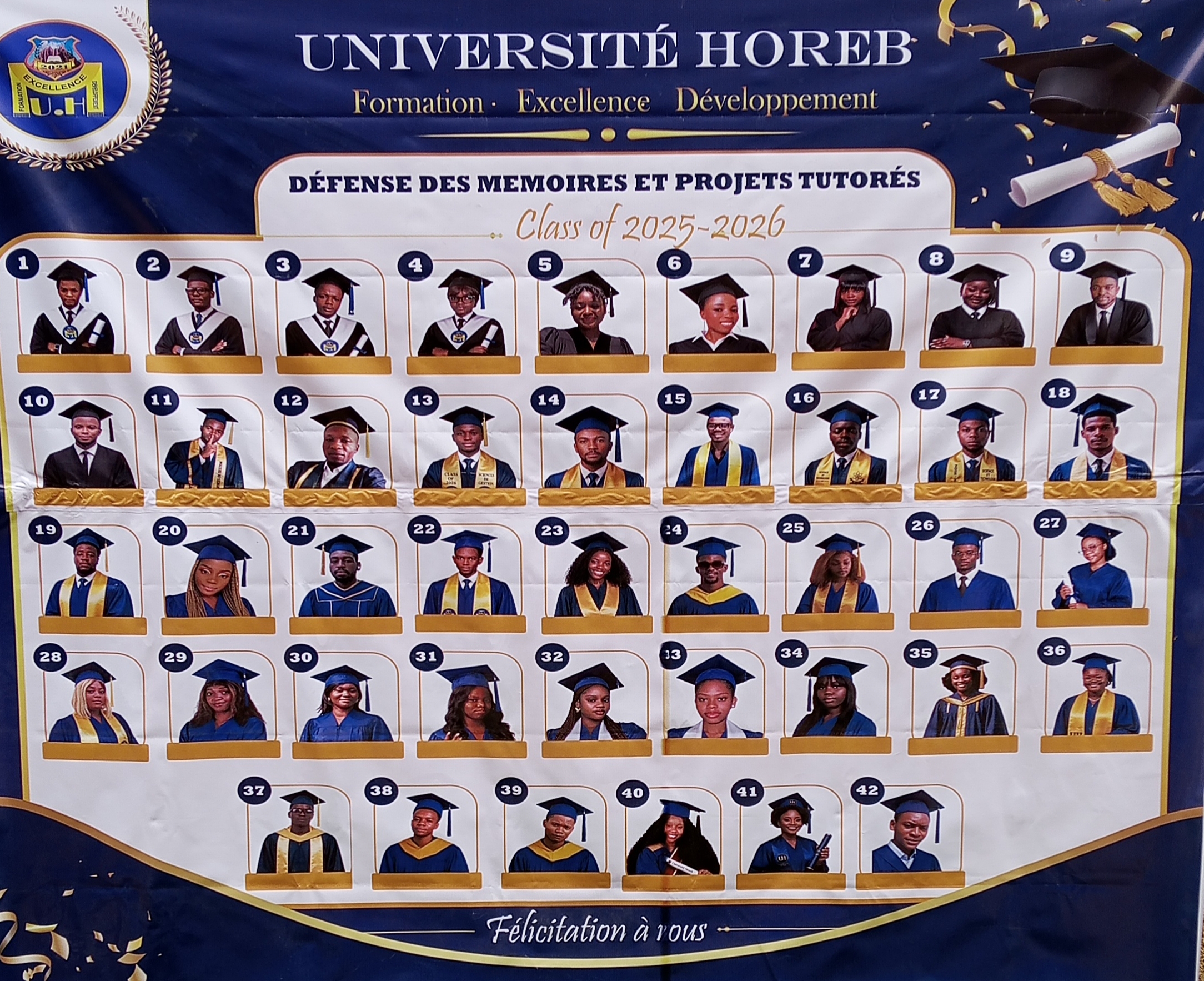 Matadi-Université Horeb: les étudiants en master défendent leurs mémoires de fin de cycle