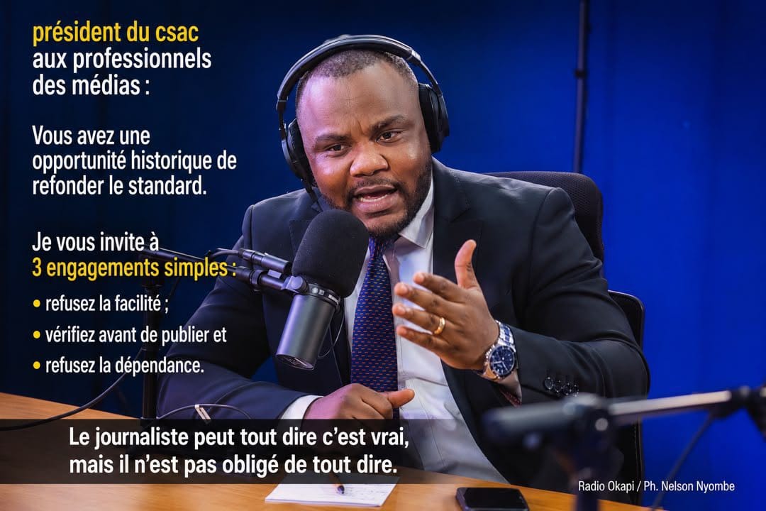 Médias en RDC : Christian Bosembe appelle les journalistes à refonder les standards du métier