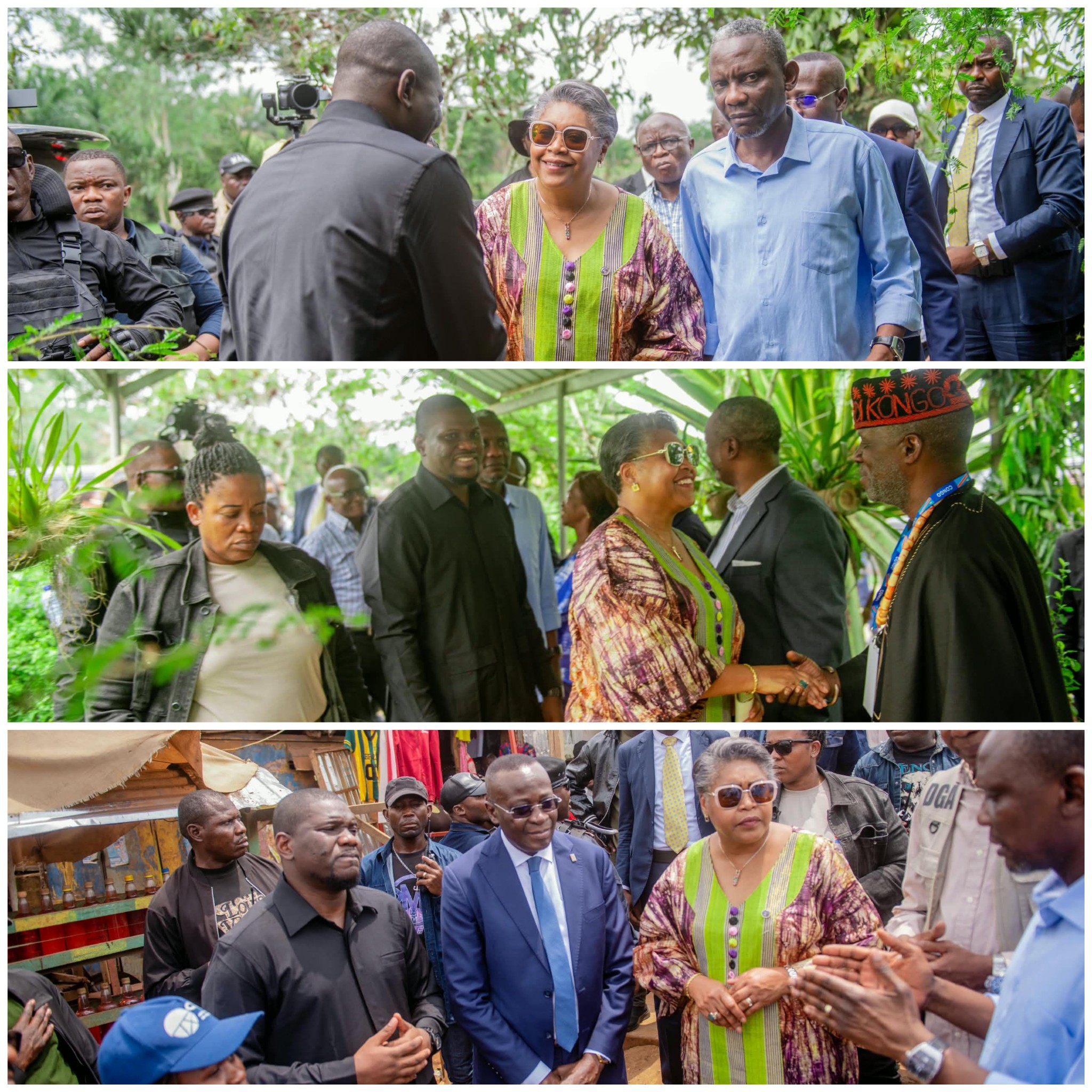 Kongo Central : au côté du gouverneur de province,la Première Ministre Judith Suminwa inaugure le Musée des Hommes d’affaires et un quai fluvial à Kisantu